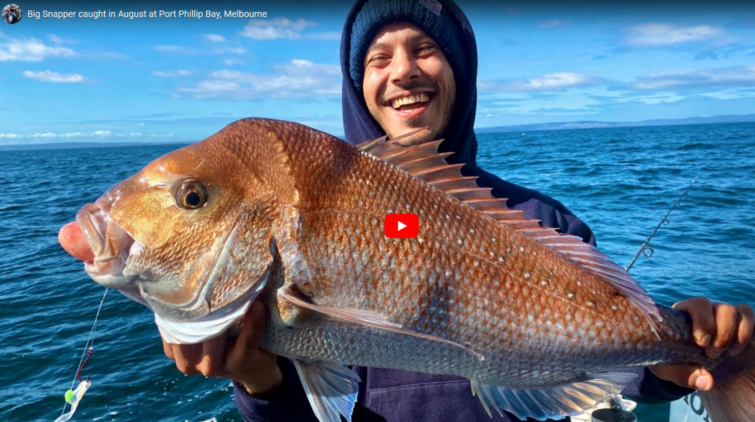 Big Snapper caught 23/08/2023 in Melbourne’s Port Phillip Bay aboard ...